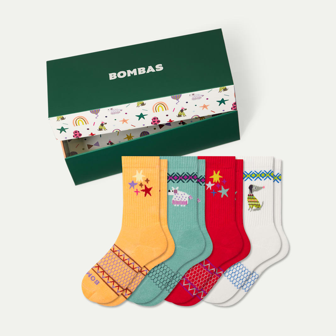 Youth Winter Calf Sock 4-Pack Gift Box