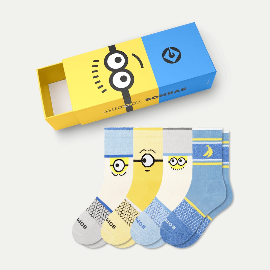 Youth Minions Calf Sock 4-Pack Gift Box