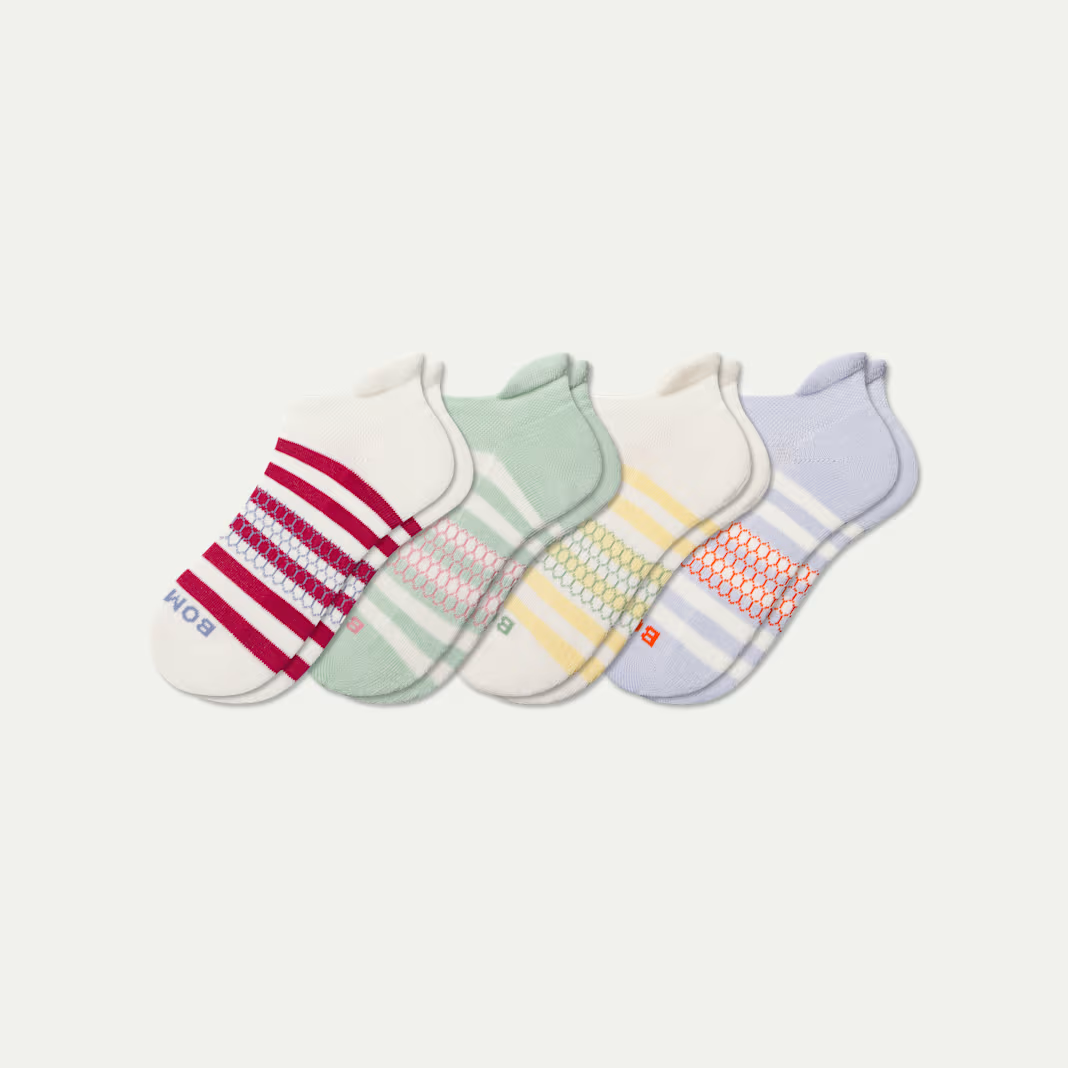 Youth Stripes Ankle Sock 4-Pack