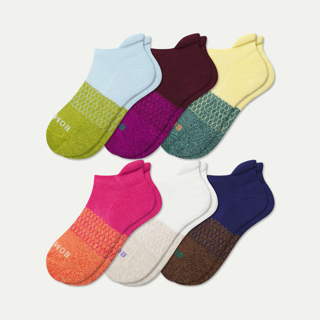 Youth Marl Ankle Sock 6-Pack