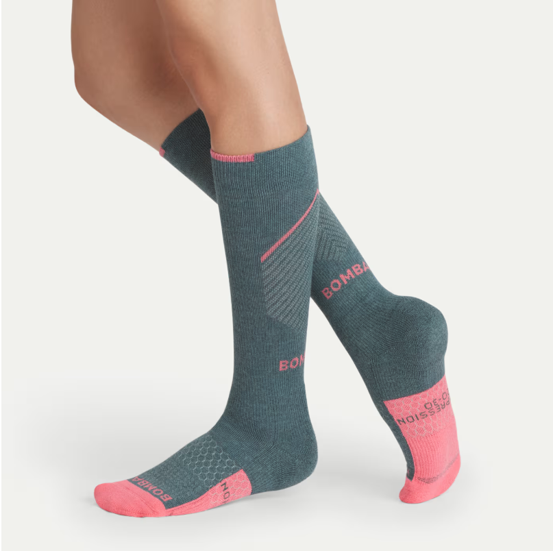 Women's Sport Compression Knee High Socks (20-30mmHg)