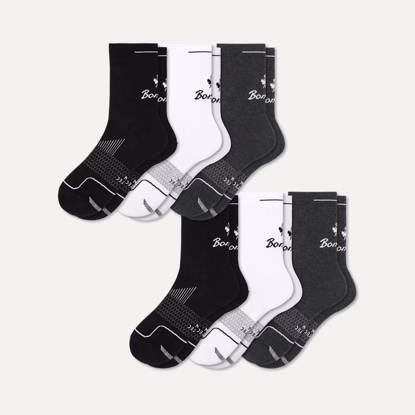 Men's Run Half Calf Sock 6-Pack
