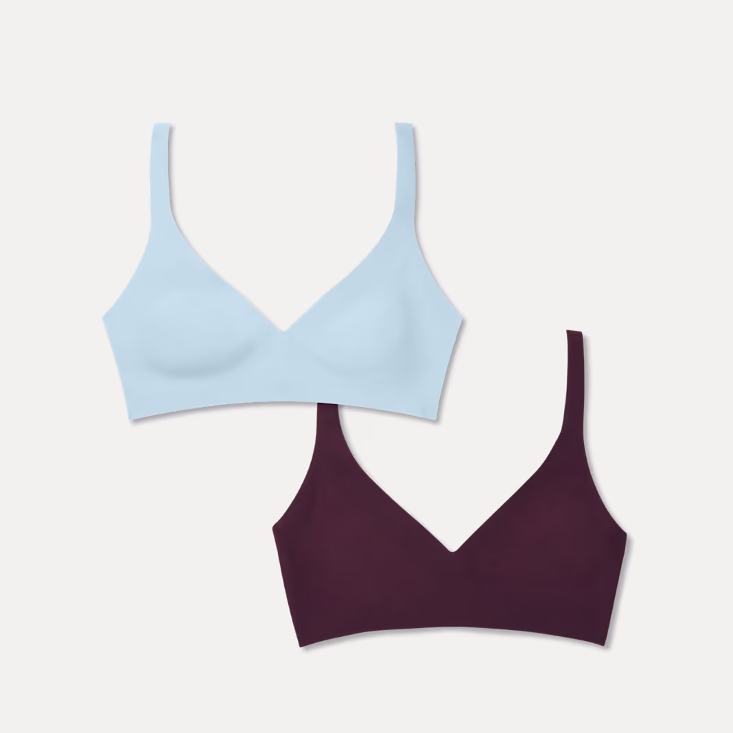 Women’s No Show Plunge Bralette 2-Pack
