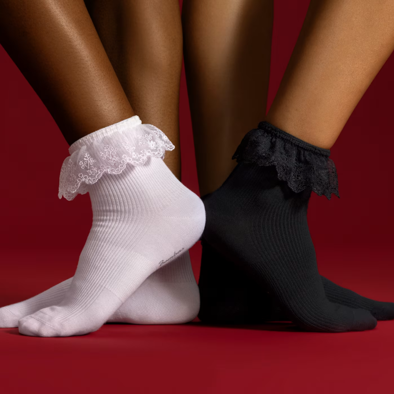 Women’s Ruffle Lace Quarter Sock 3-Pack