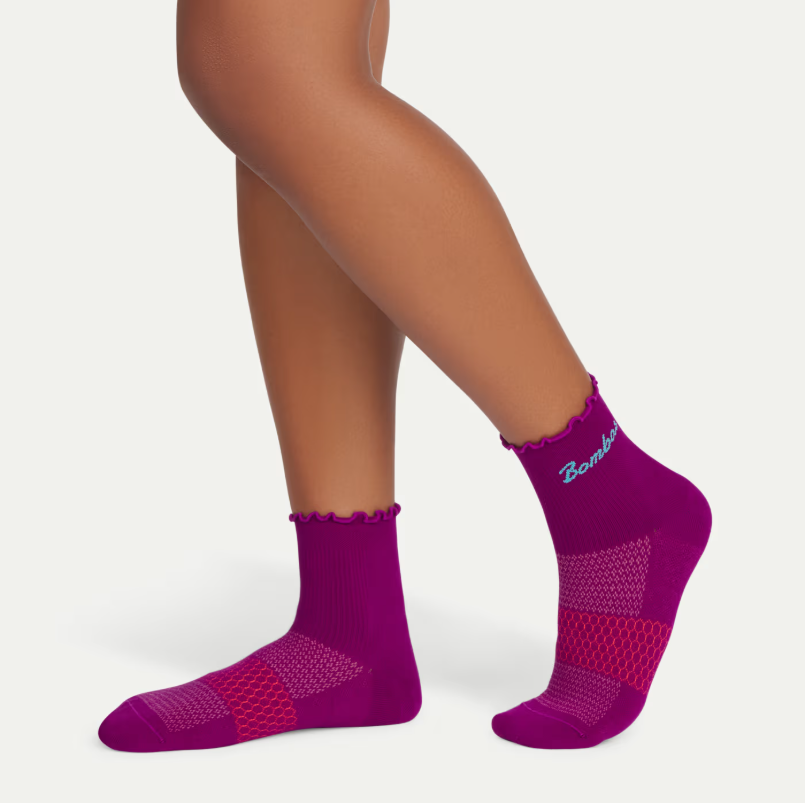 Women’s UltraLite Ruffle Sport Quarter Sock 3-Pack