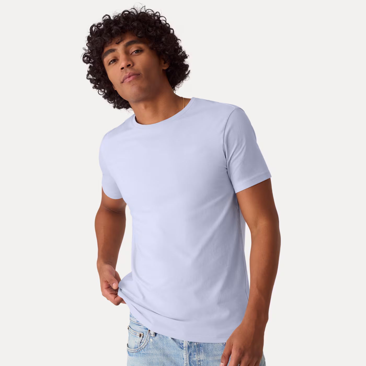 Men's Pima Cotton Slim Crew Neck T-Shirt