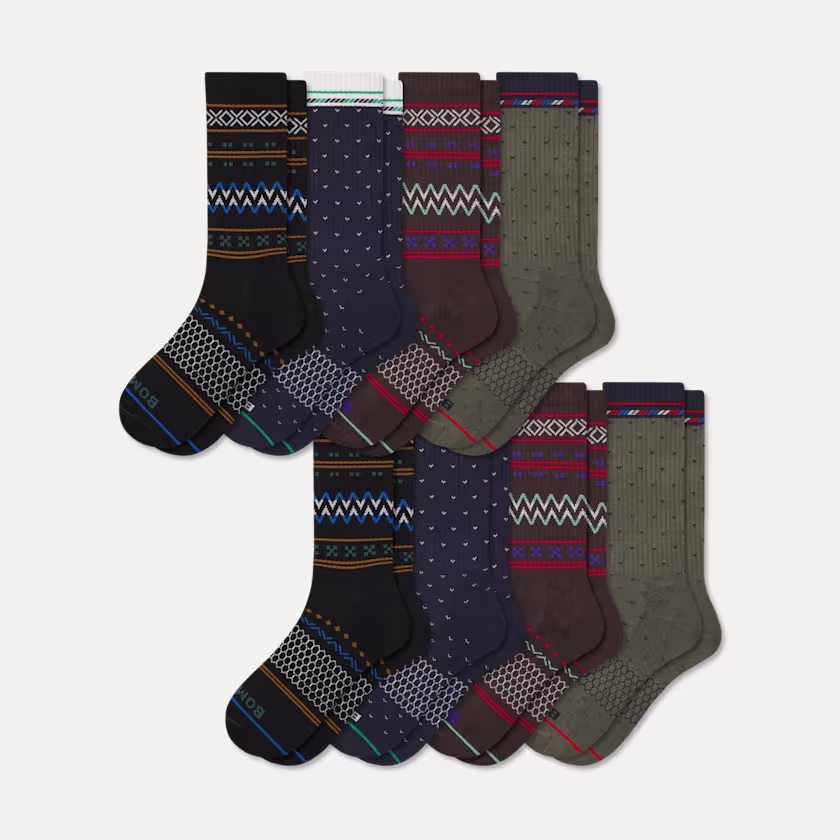 Men's Winter Calf Sock 8-Pack