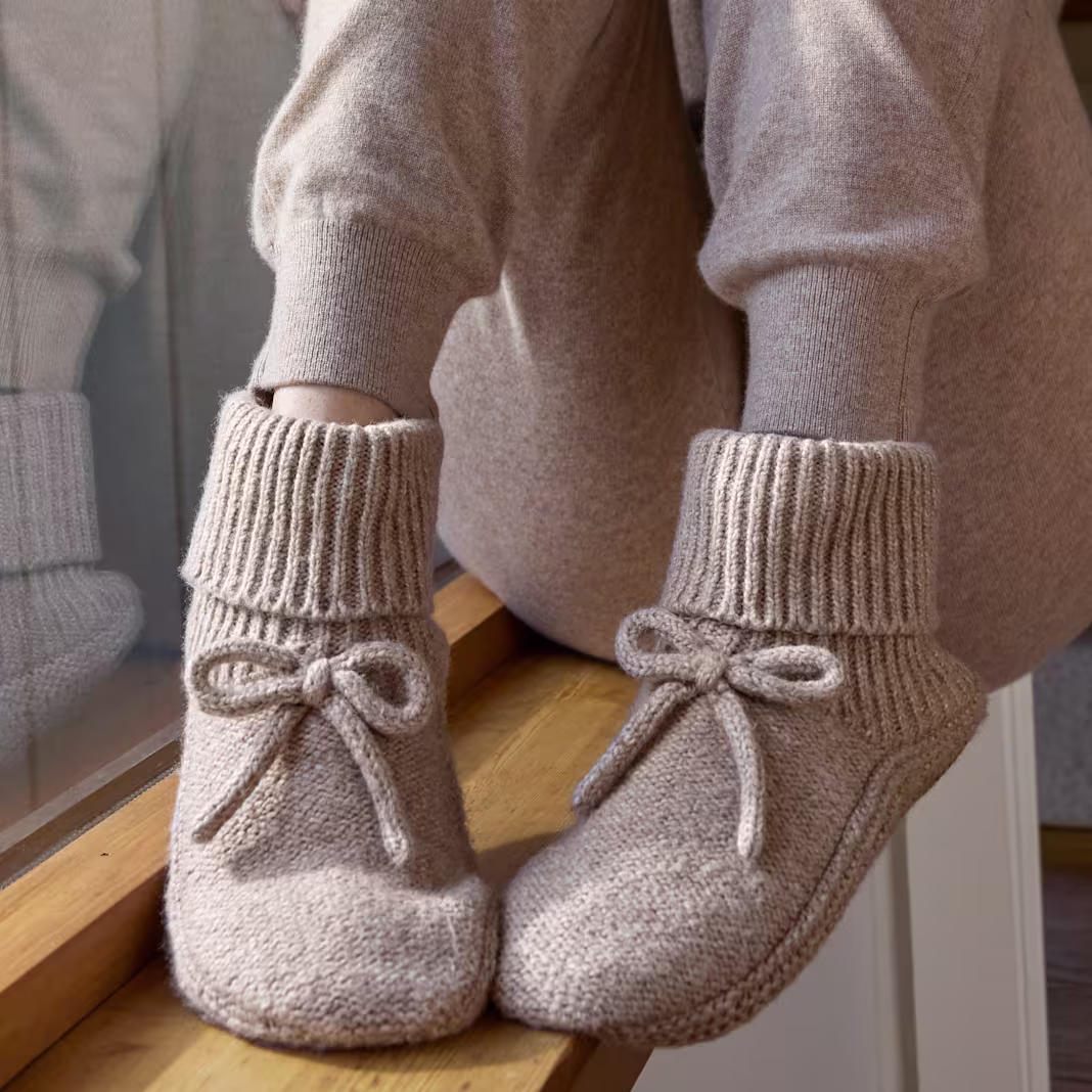 Women’s Gripper Slipper Bootie - Sherpa-Lined 2-Pack