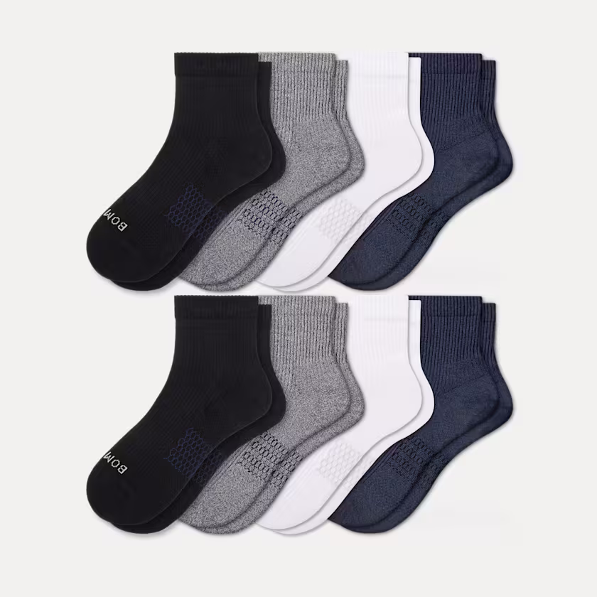 Men's Modern Rib Quarter Sock 8-Pack