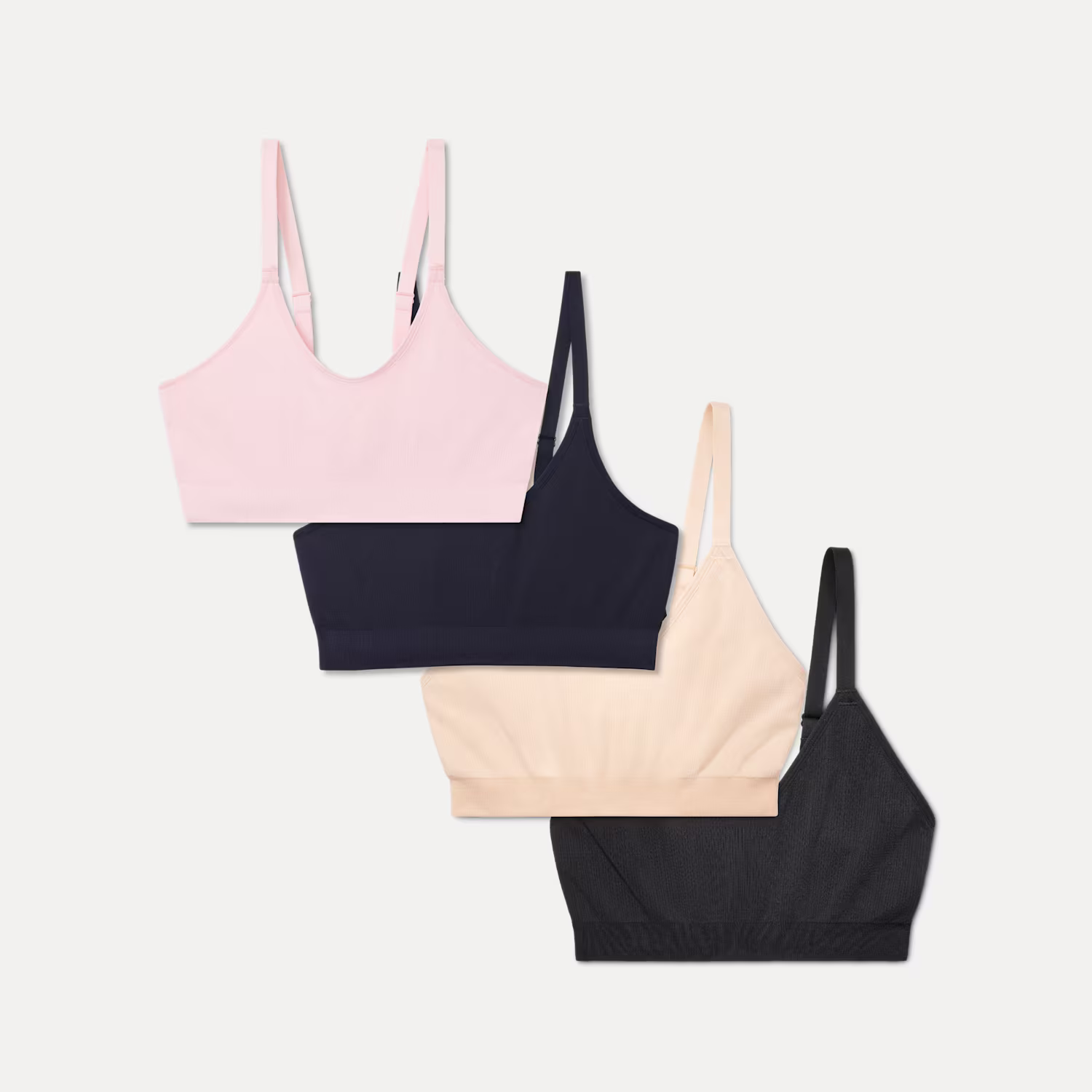Women's Seamless Scoop Bralette 4-Pack