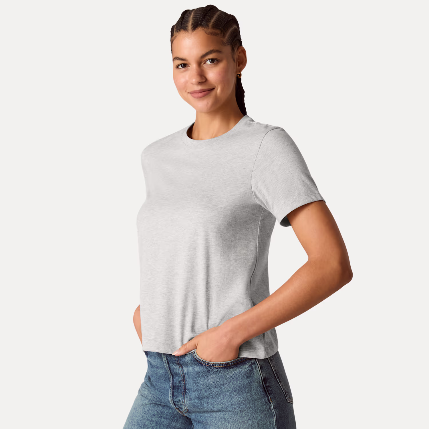 Women's Pima Cotton Crew Neck T-Shirt 6-Pack