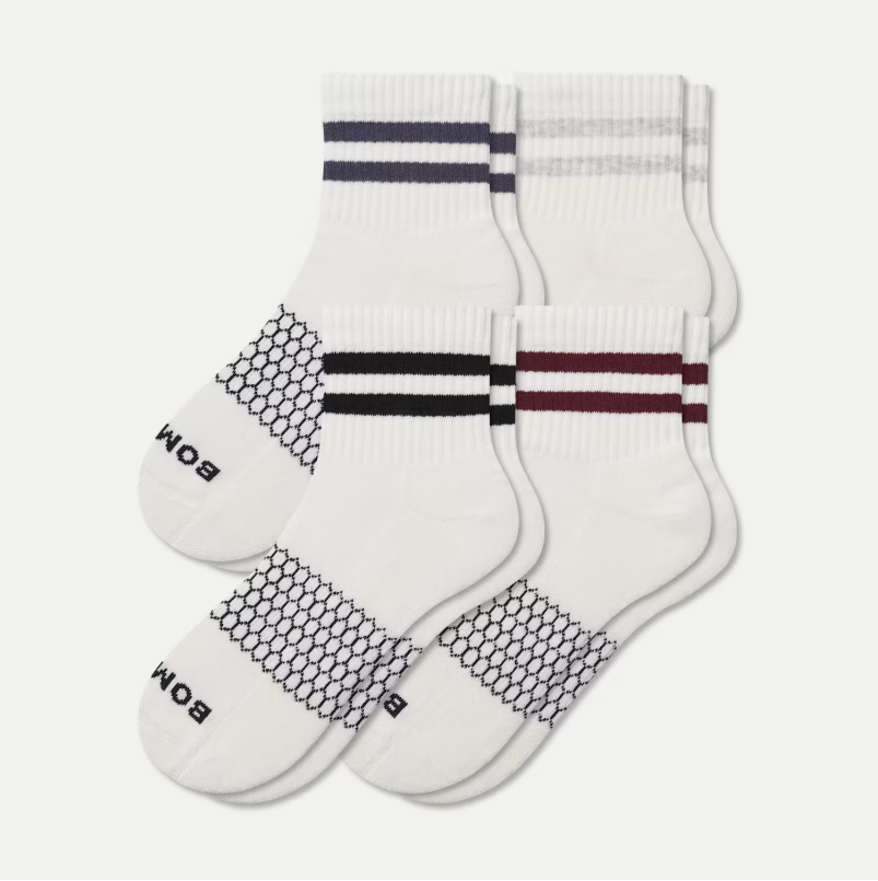 Women's Vintage Stripes Quarter Sock 4-Pack