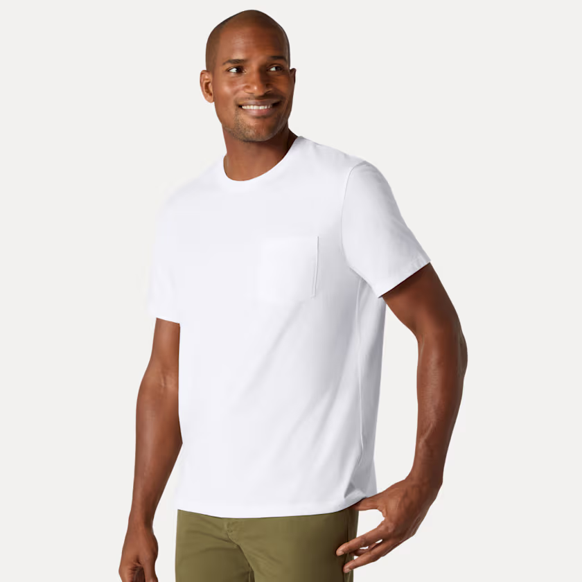 Men's Pima Cotton Pocket Crew Neck T-Shirt