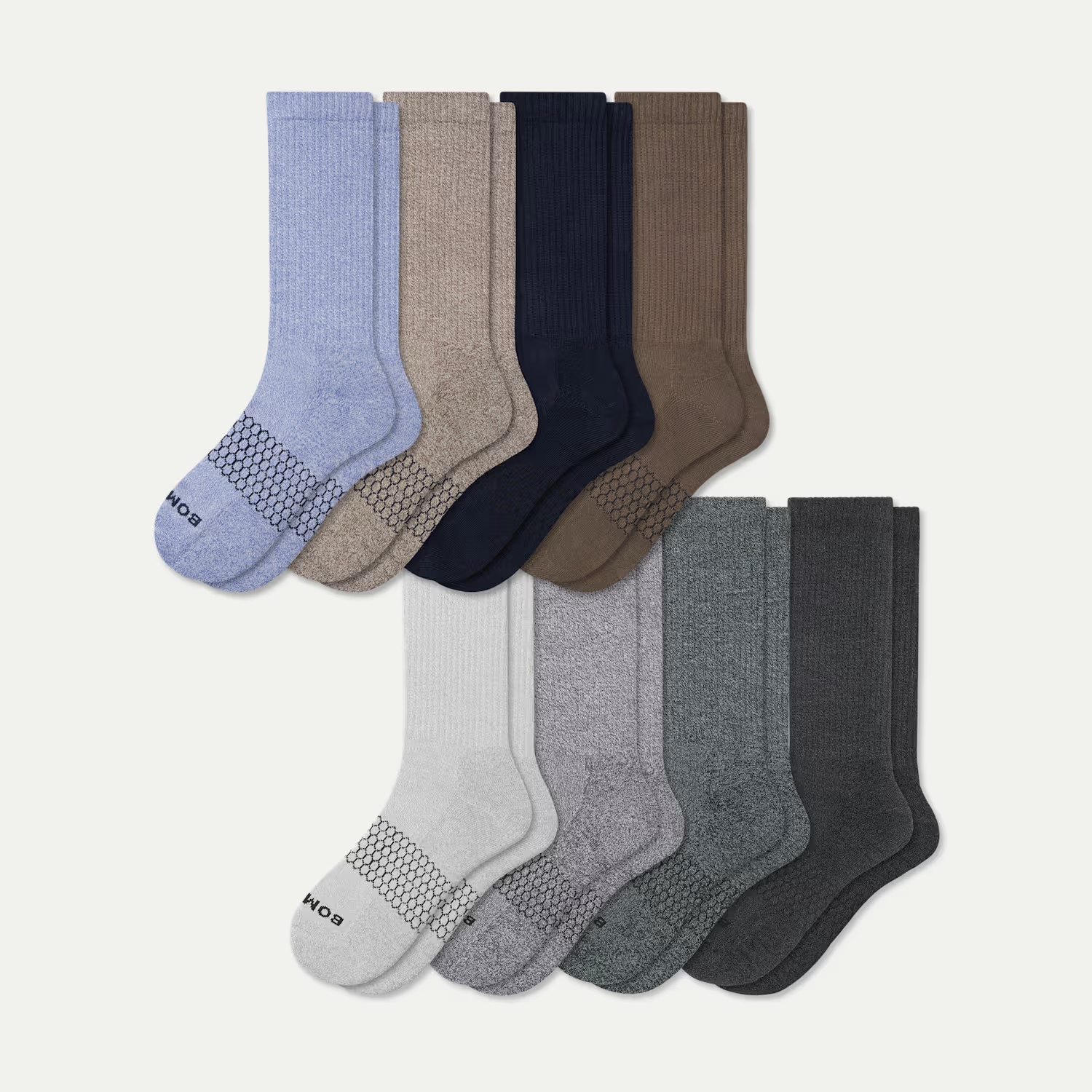 Men's Marl Calf Sock 8-Pack
