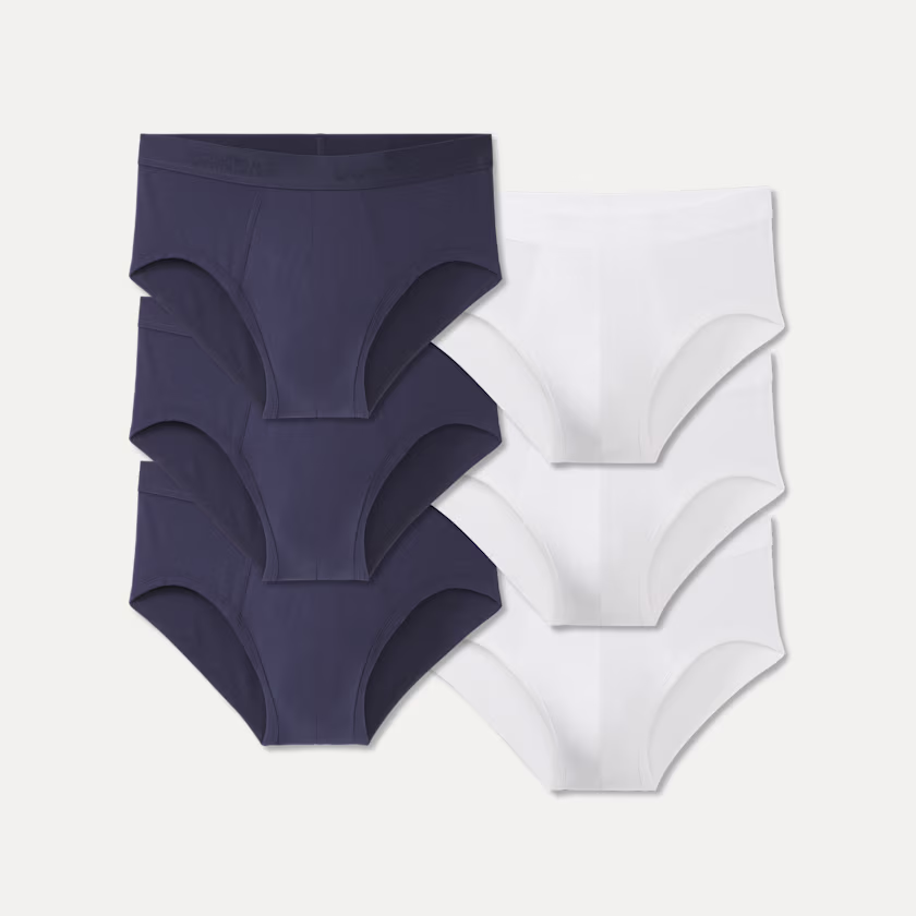 Men's Cotton Modal Blend Flyless Brief 6-Pack
