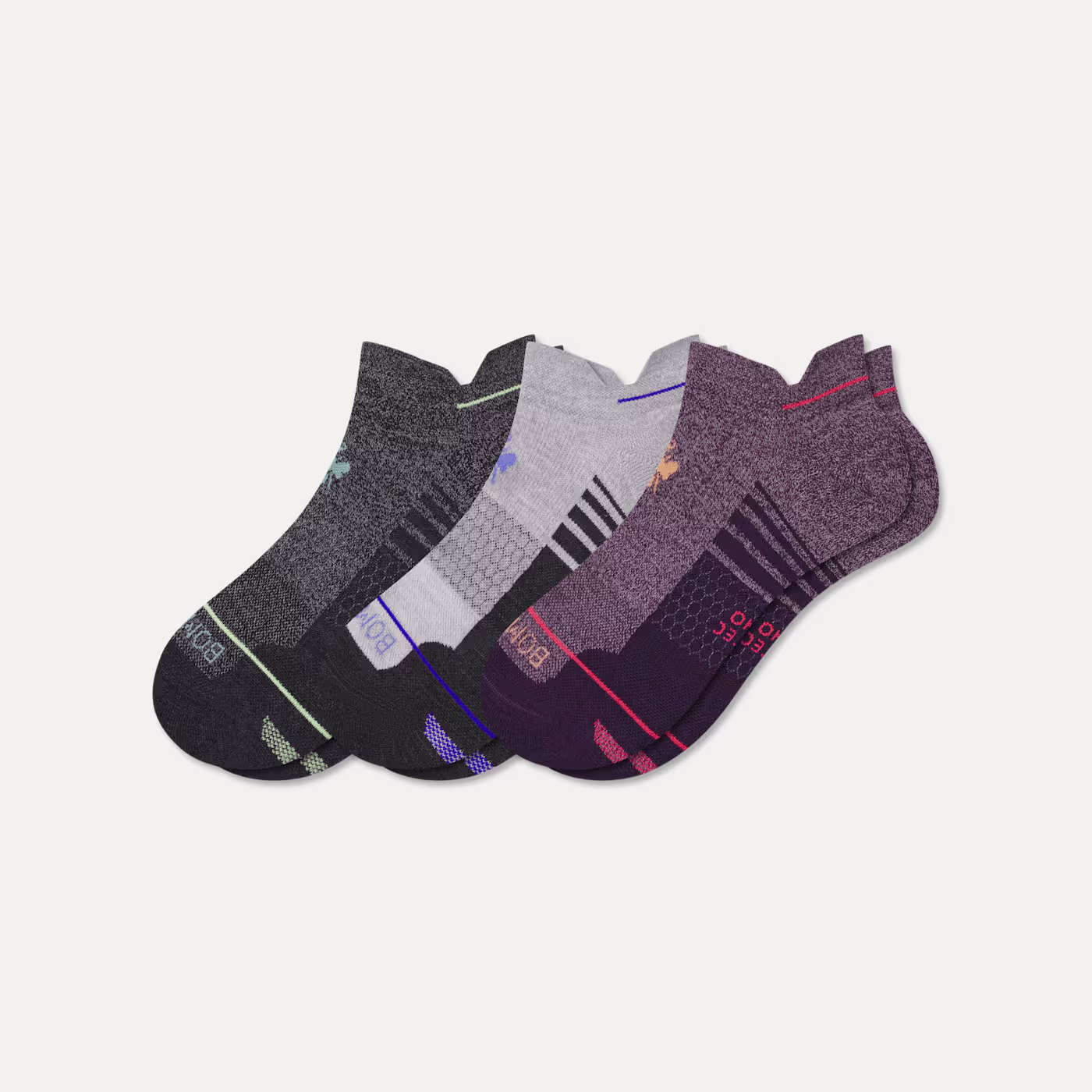 Men's Merino Wool Blend Run Ankle Sock 3-Pack