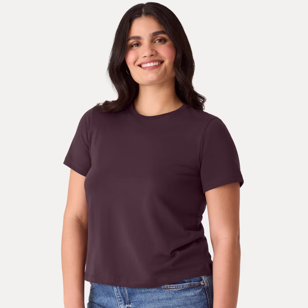 Women's Pima Cotton Crew Neck T-Shirt