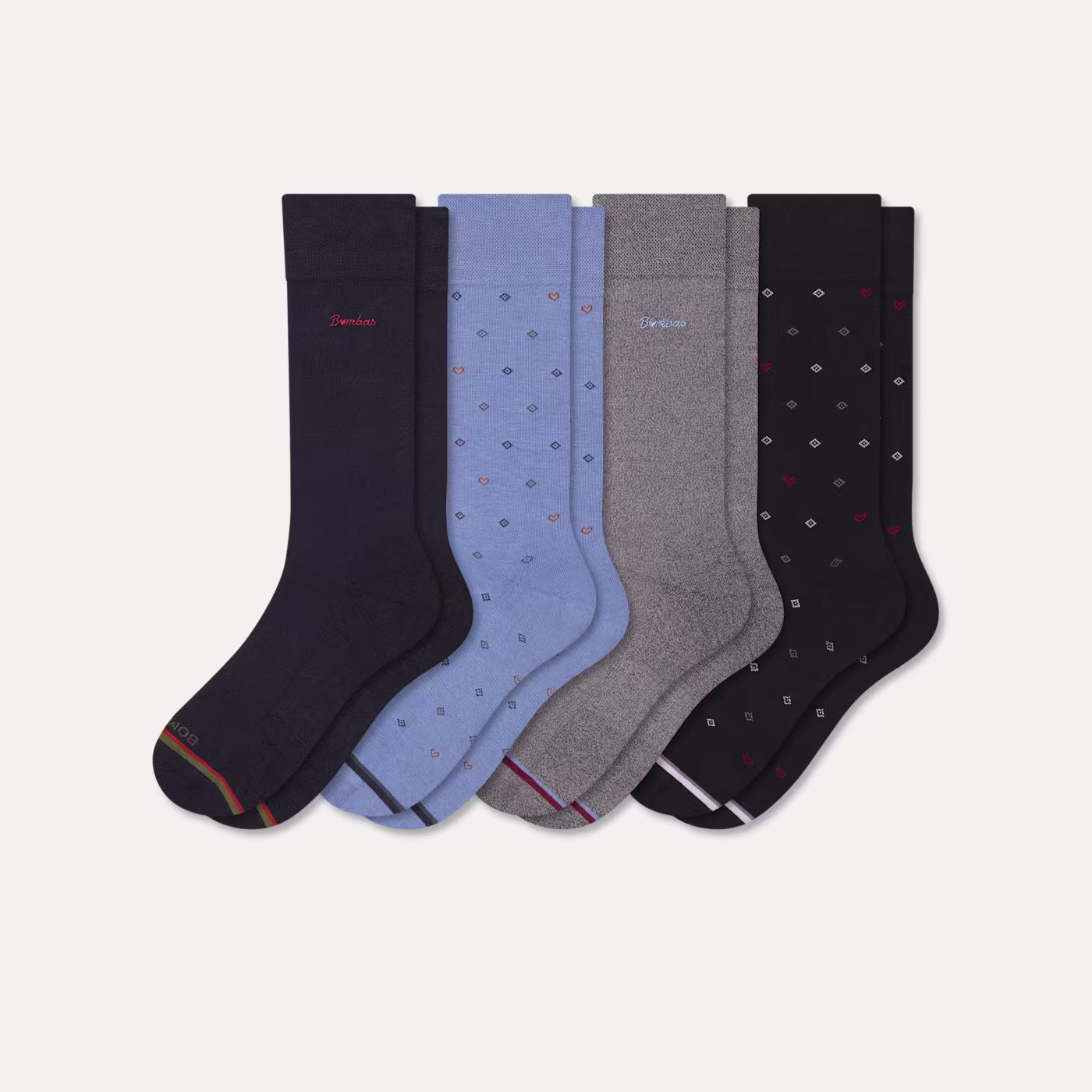 Men's Dress Calf Sock 4-Pack