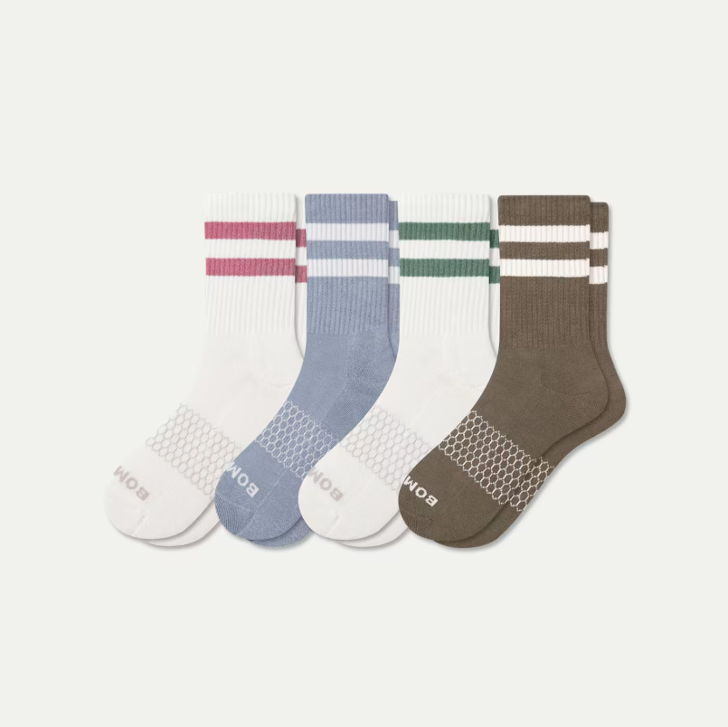 Women's Vintage Stripes Half Calf Sock 4-Pack