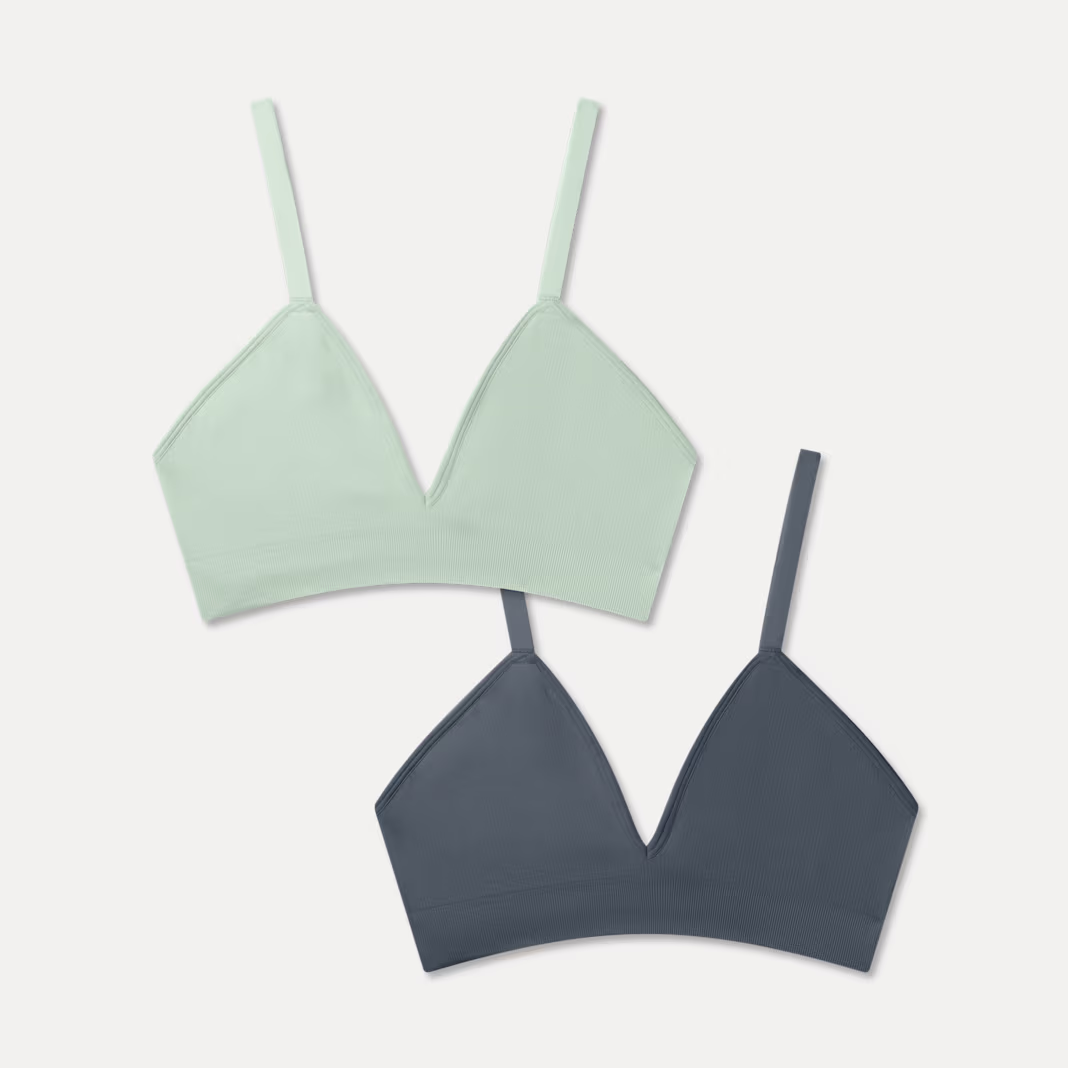Women's Seamless Triangle Bralette 2-Pack