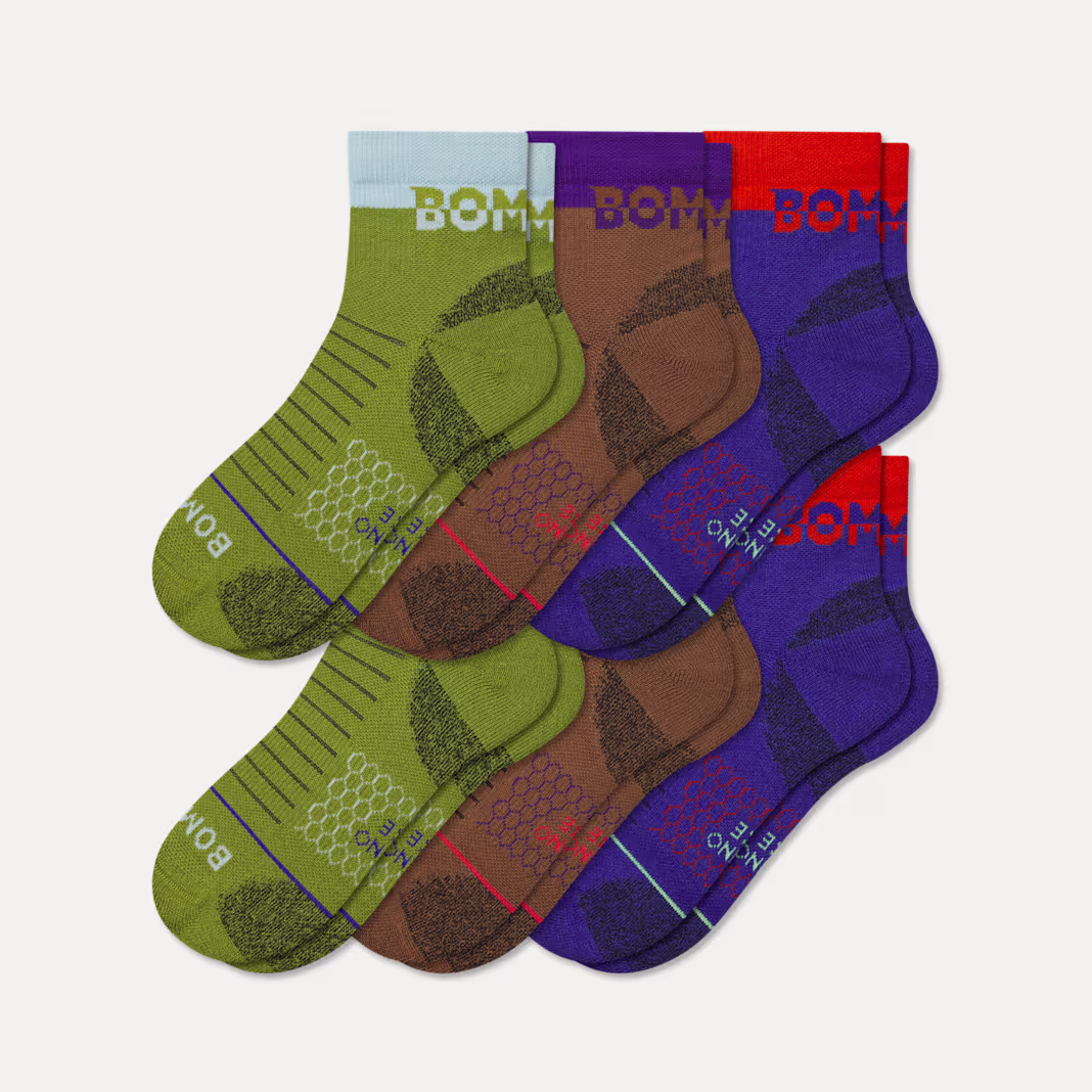 Women's Merino Wool Blend Hiking Quarter Sock 6-Pack