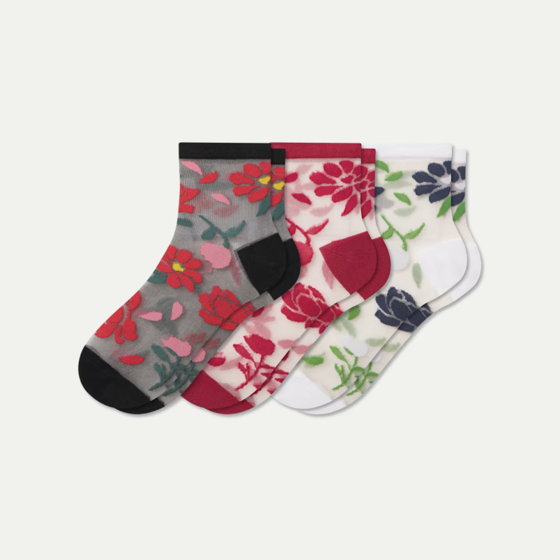 Women’s Sheer Quarter Sock 3-Pack