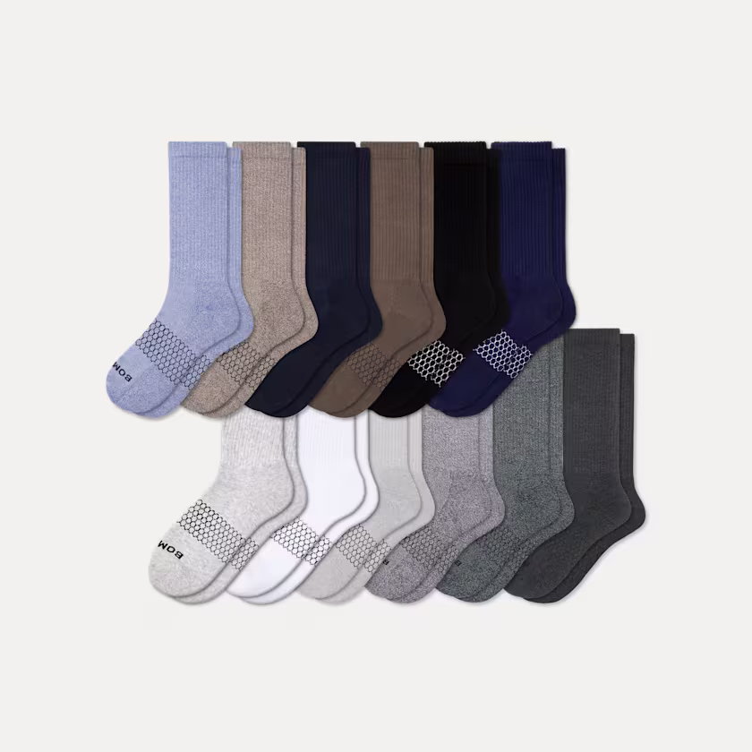 Men's Marl Calf Sock 12-Pack