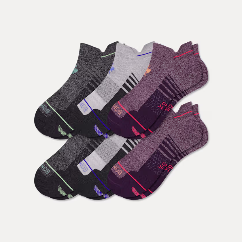 Men's Merino Wool Blend Run Ankle 6-Pack