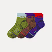 Men's Merino Wool Blend Hiking Quarter Sock 3-Pack
