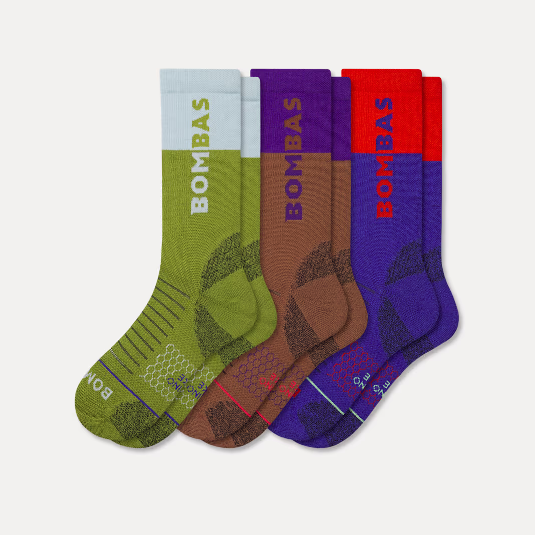Women's Merino Wool Blend Hiking Calf Sock 3-Pack