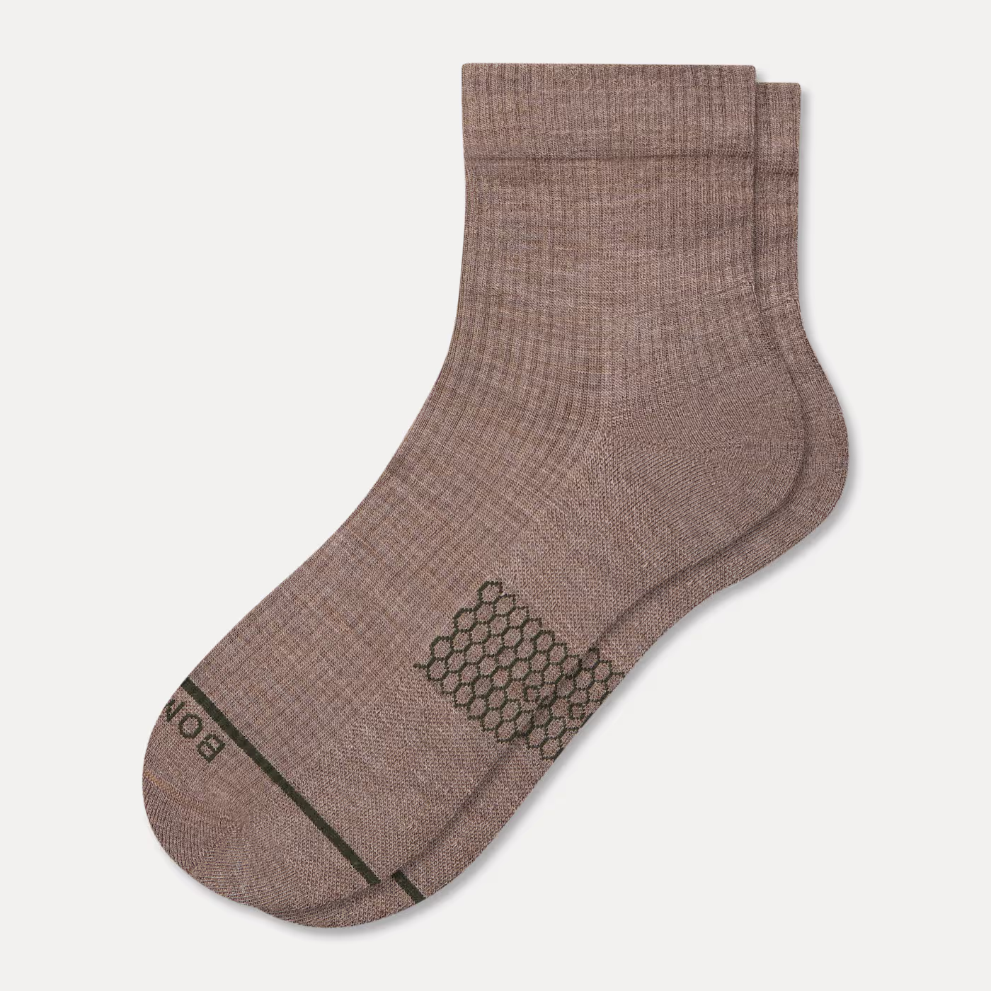 Men's Merino Wool Blend Modern Rib Quarter Socks