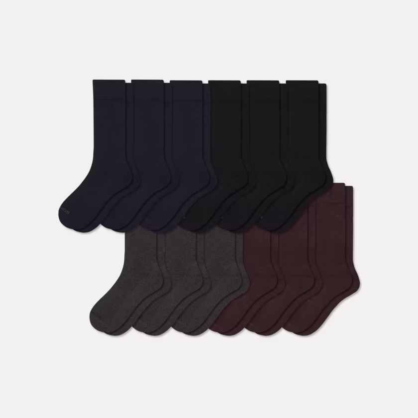 Men's Dress Calf Sock 12-Pack