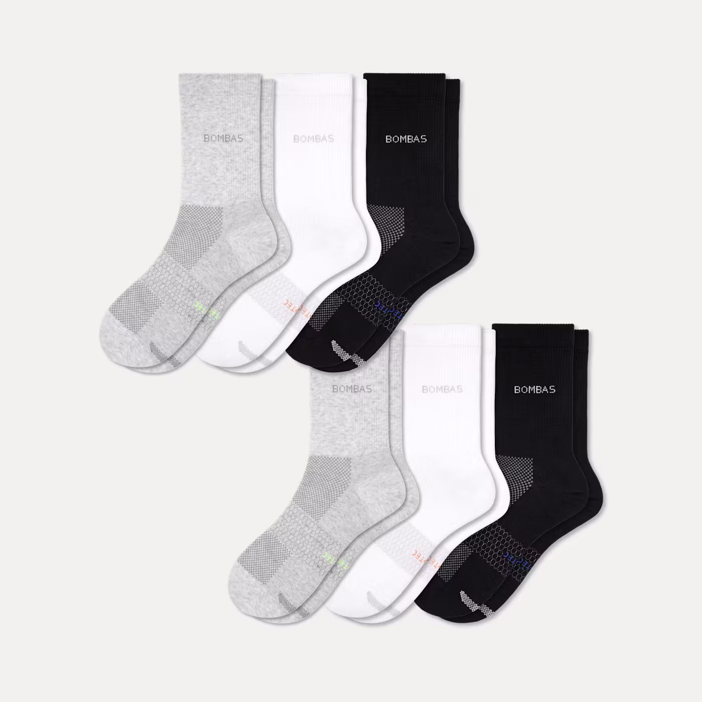 Men's UltraLite Sport Half Calf Sock 6-Pack